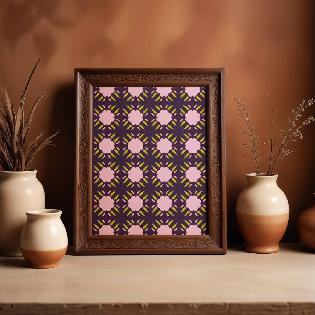 Ankara Print Backpack detail 2