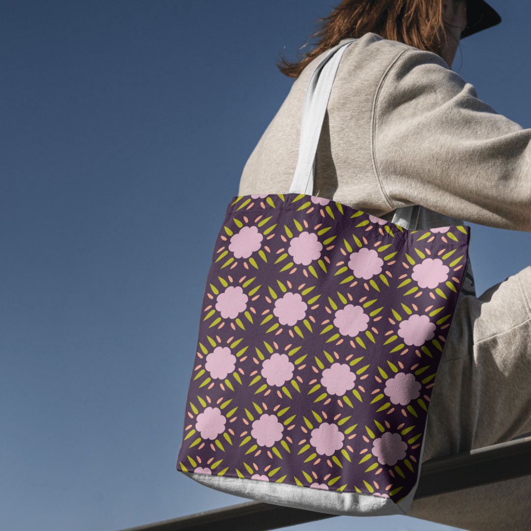 Ankara Print Backpack detail 1